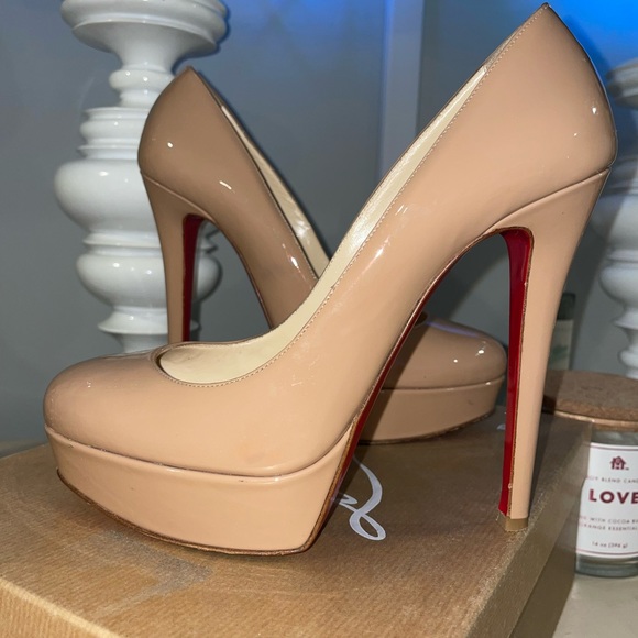 Christian Louboutin Bianca 140 Nude Patent calf - Picture 2 of 5